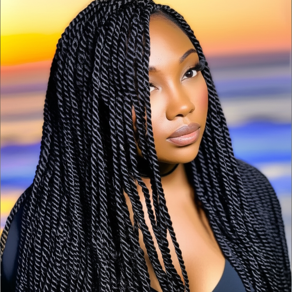 Senegalese Twists hairstyle by Crown Studio Frederick MD